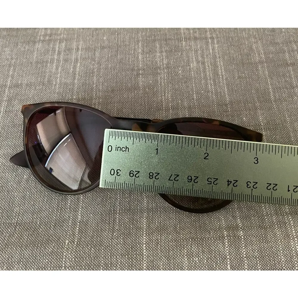 Womens Polarized Brown Tortoise Shell  Round Sunglasses